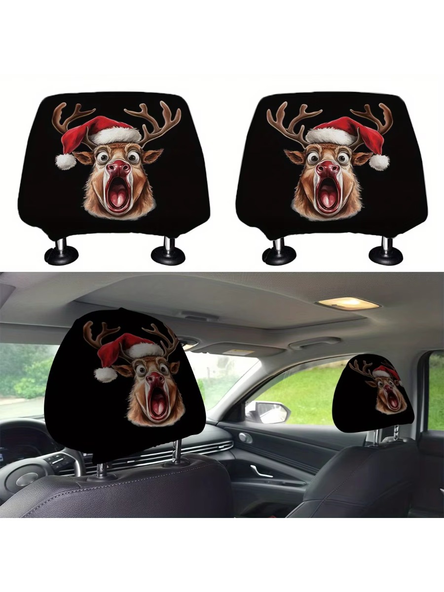 Christmas‑Themed Print Headres - đánh giá và giá Seat Cleaner Fabric